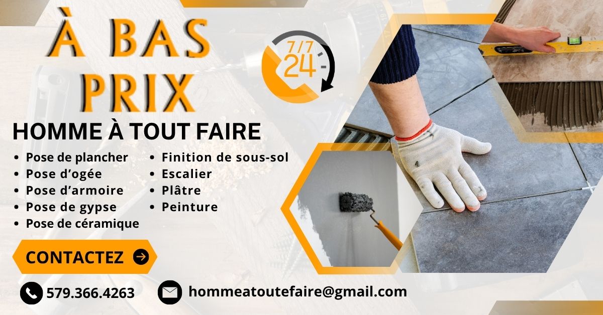 HOMME A TOUT FAIRE A BAS PRIX
