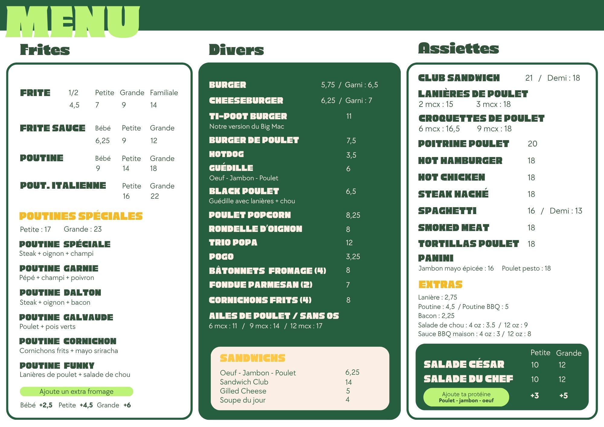maple leaf menu1