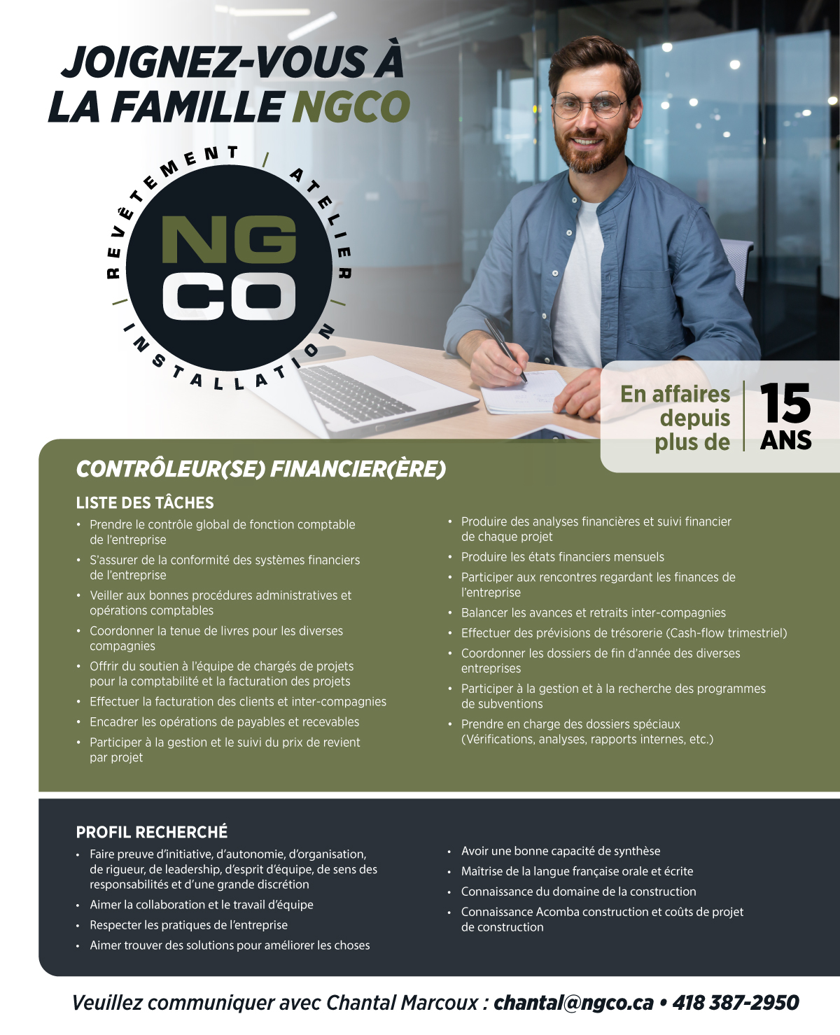 emploi charpentier ng co