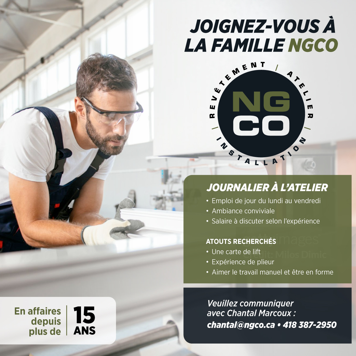 emploi charpentier ng co