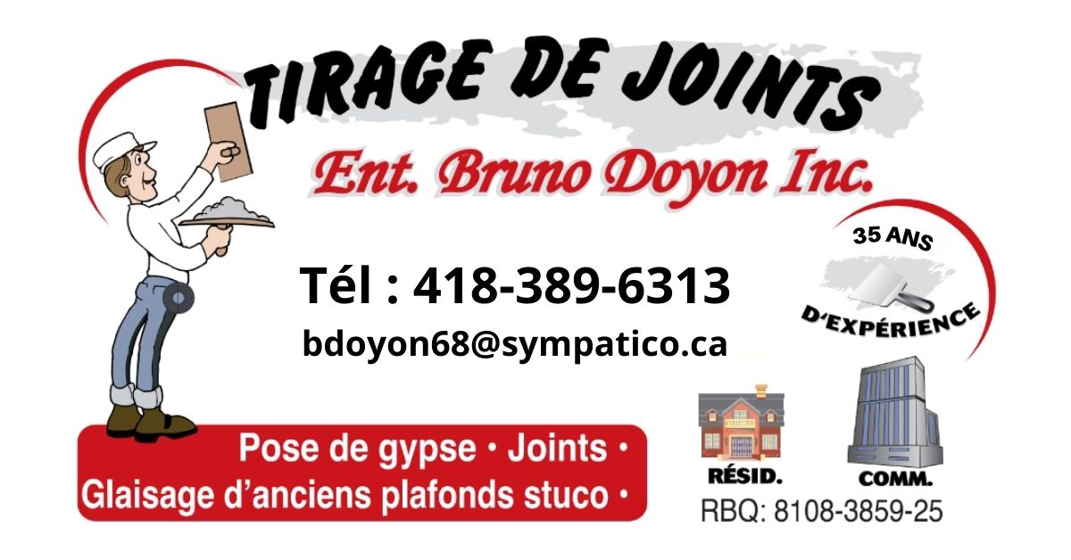 Tirage de Joints Entreprises Bruno Doyon Incjpg