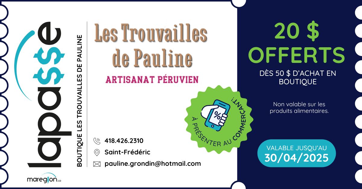 rabais boutique les trouvailles de pauline 1