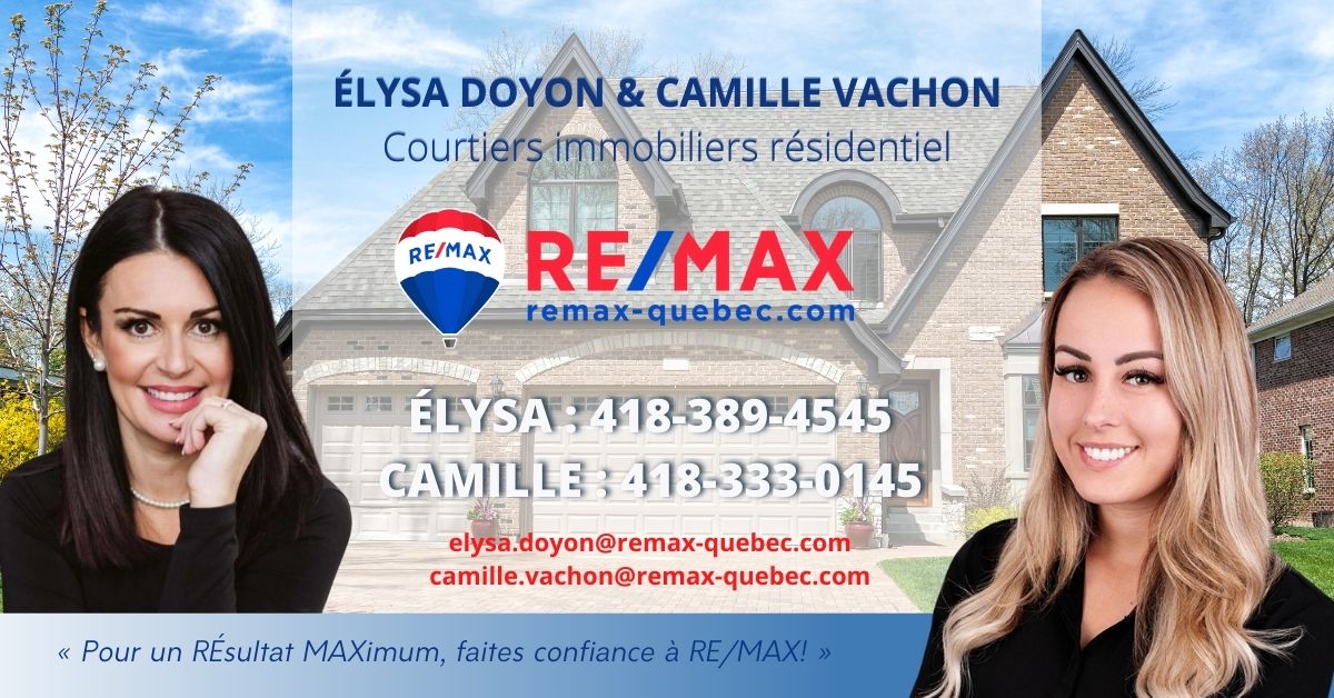 Élysa Doyon et Camille Vachon Courtiers Immobiliers Résidentiel